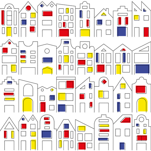 Artprint Hollandse Herenhuizen - Burones