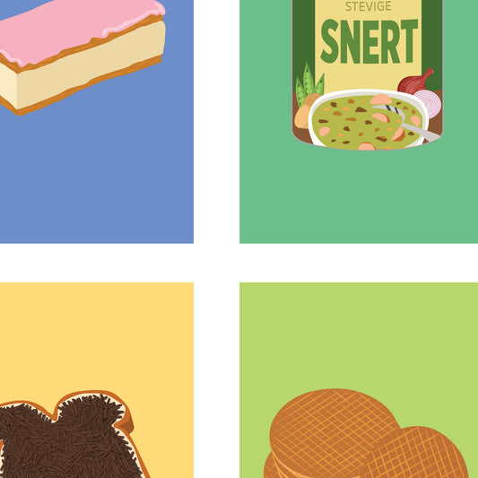 Art print Dutch snack