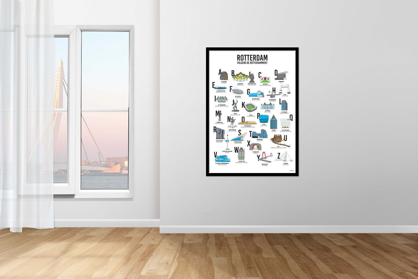Artprint Rotterdamse bijnamen - Burones