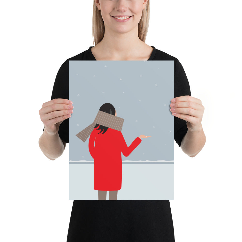 Artprint Sneeuw - Burones