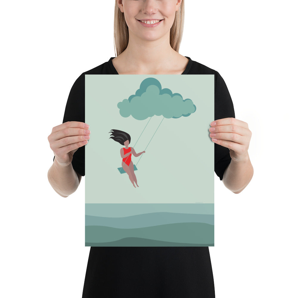 Artprint Wolkenschommel - Burones