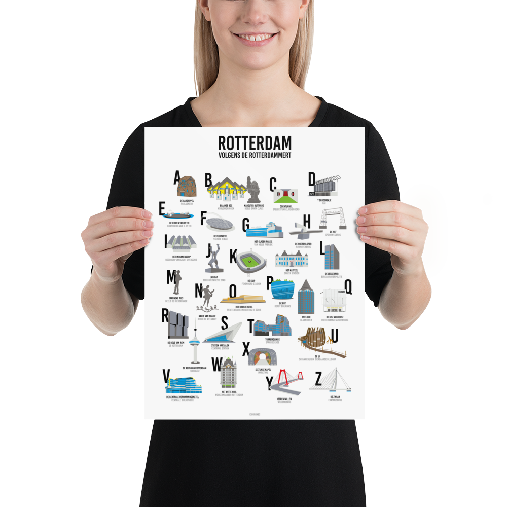 Artprint Rotterdamse bijnamen - Burones