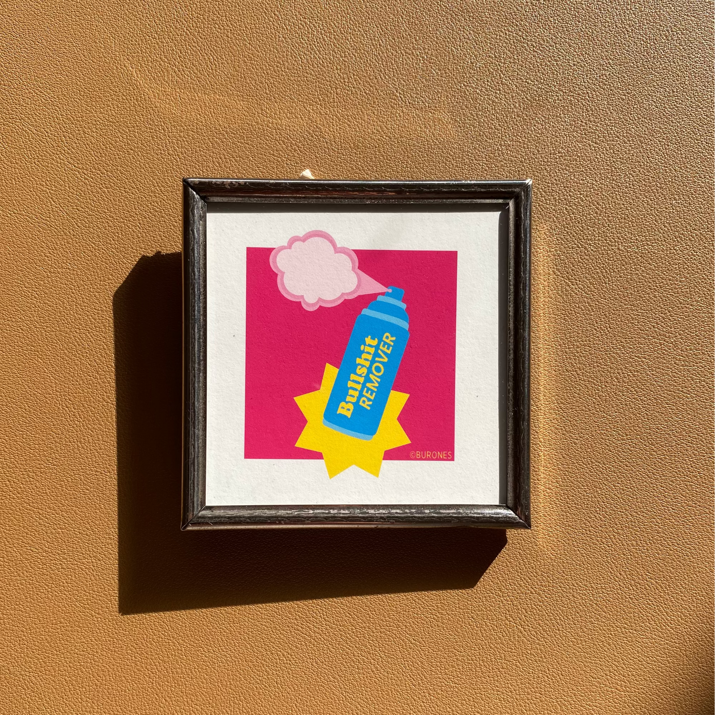 Pop-art artprint in vintage lijstje