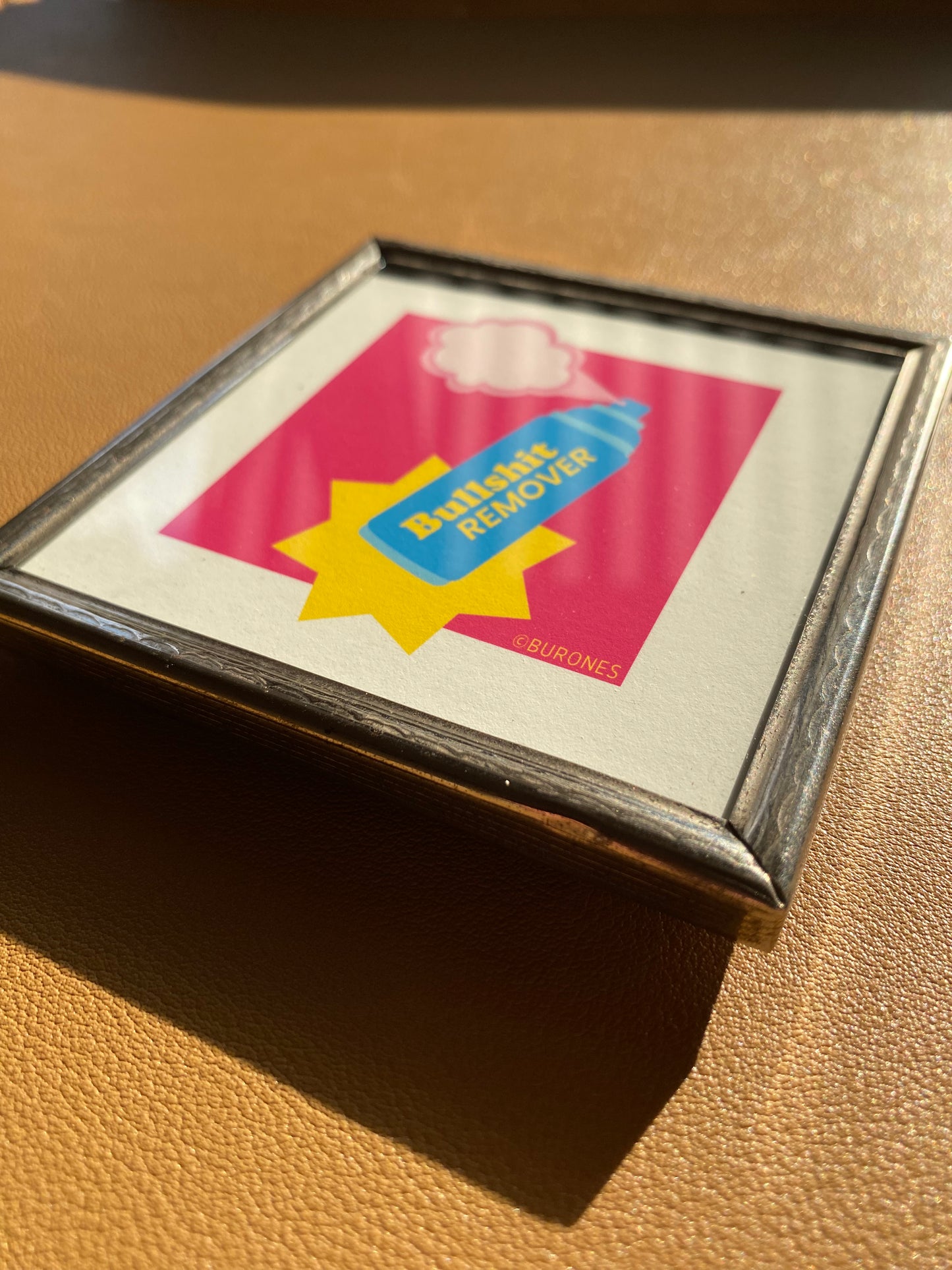 Pop-art artprint in vintage lijstje