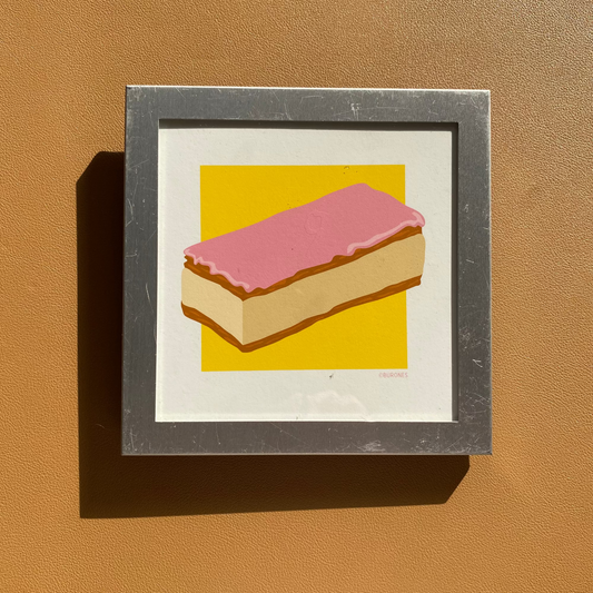 Tompouce artprint in lijstje
