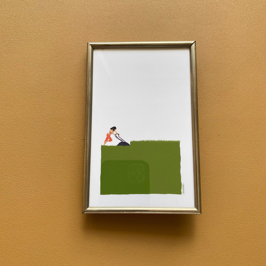 De Groene Tuinierster in vintage lijstje