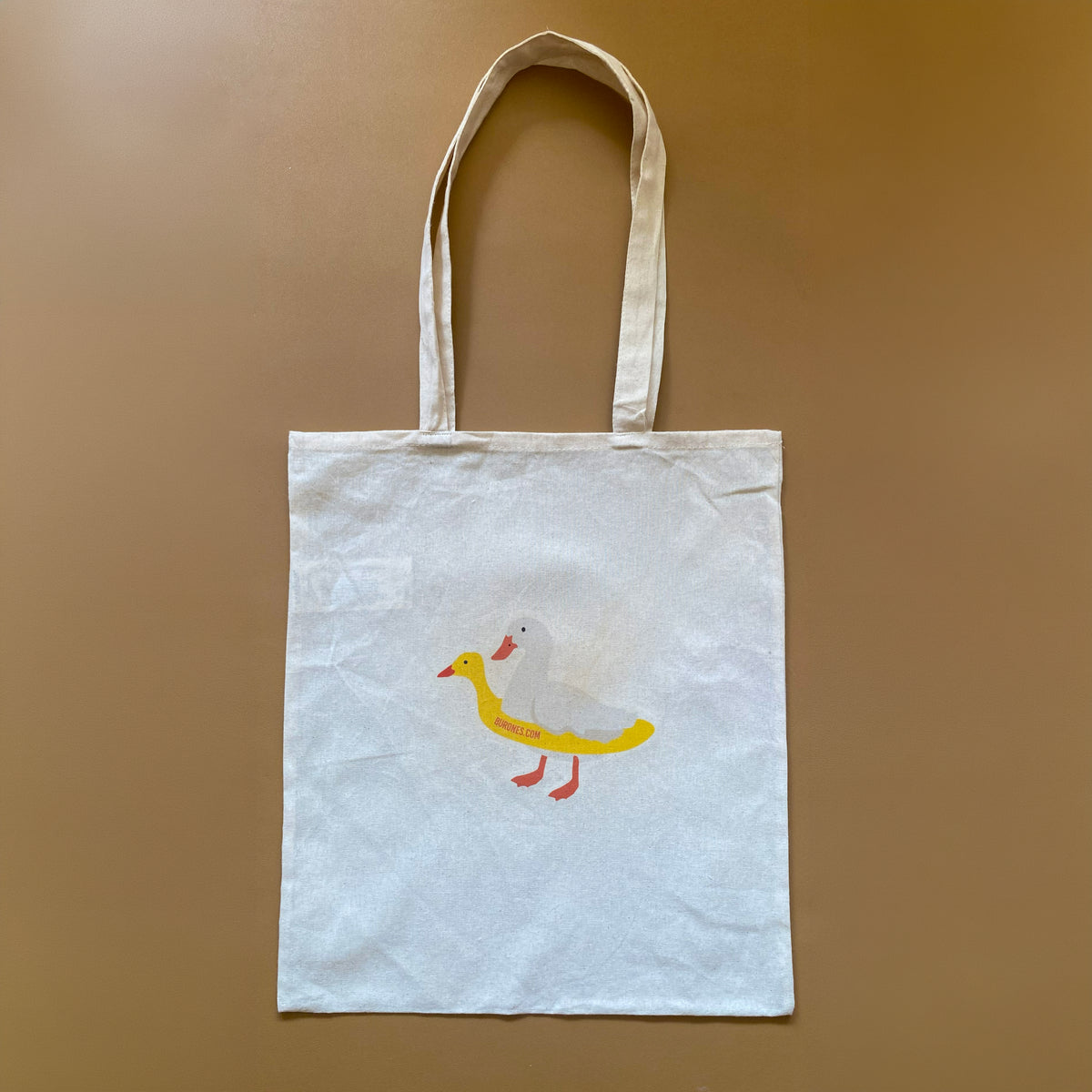 Katoenen tas met eendenprint