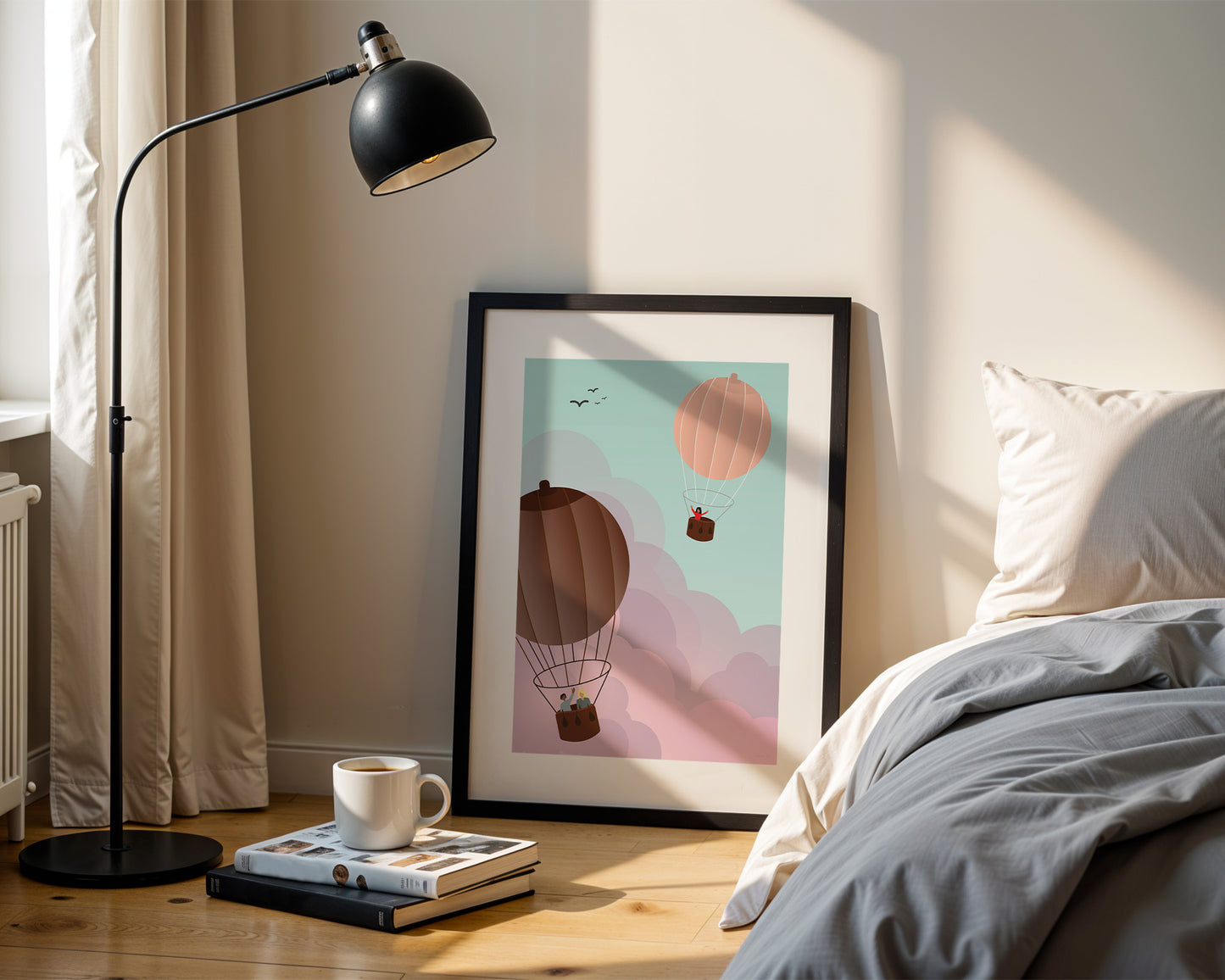 Art print Hot air breasts