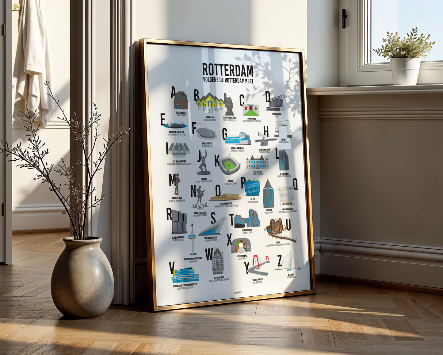 Artprint Rotterdamse bijnamen