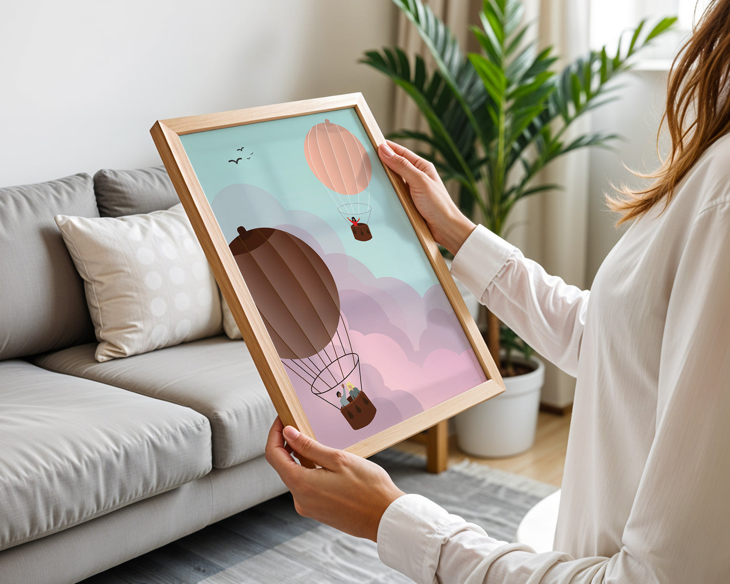 Art print Hot air breasts