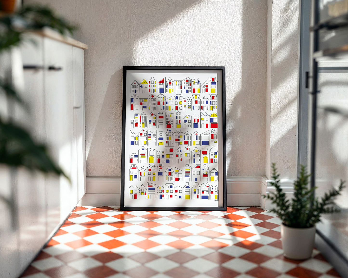 Art print Dutch Mansions