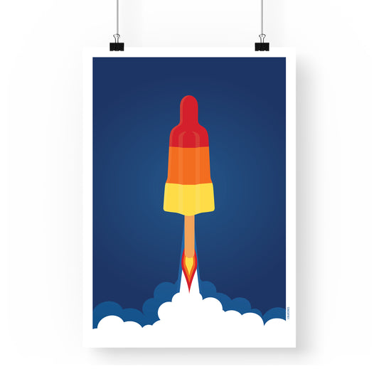 Artprint Raketje